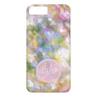 Spring Flowers Abstract Art Monogram iPhone 8 Plus/7 Plus Case