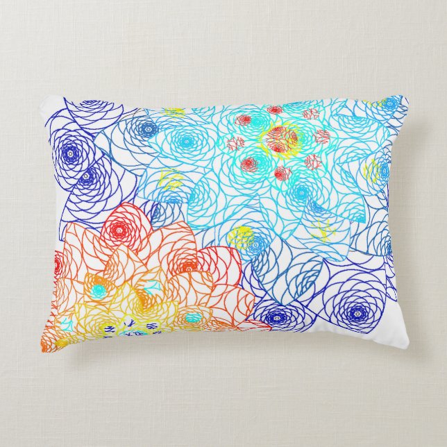 Spring Flowers Accent Pillow (Front)