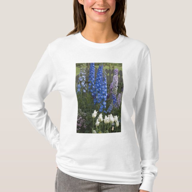 Spring flowers along a garden path, Georgia 2 T-Shirt (Front)