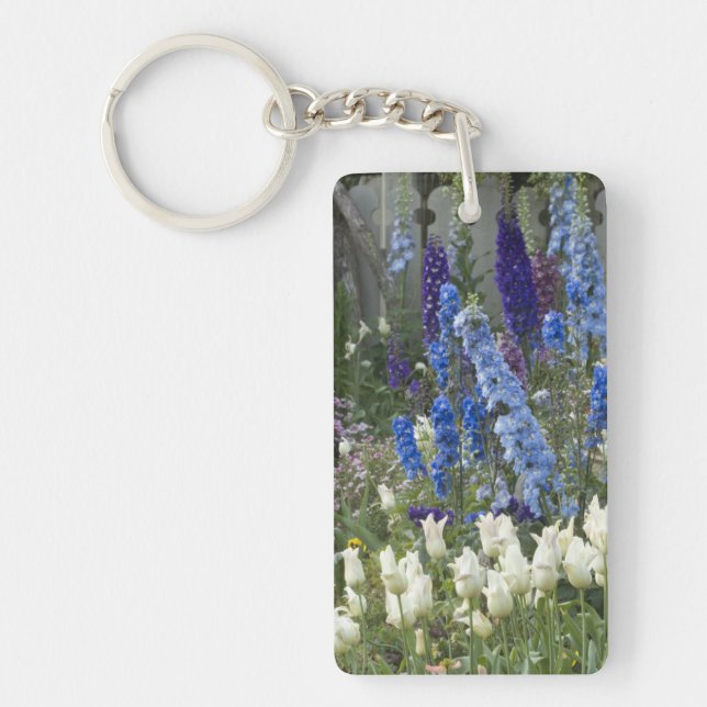 Spring flowers along a garden path, Georgia Keychain (Front)