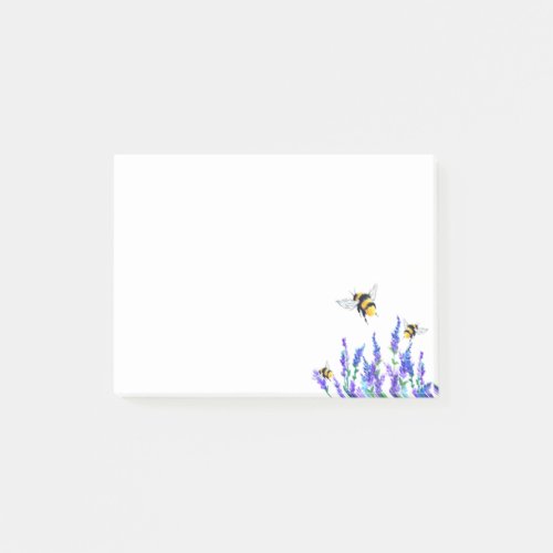 Spring Flowers and Bee Post it Notes