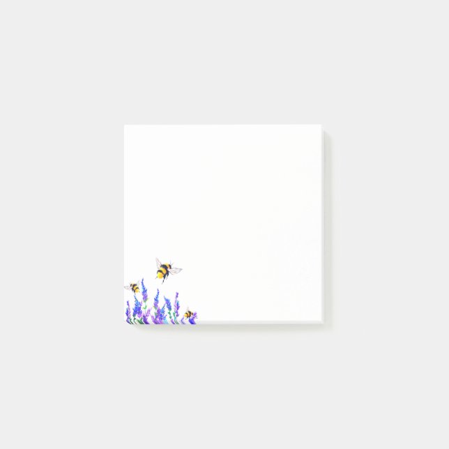 Spring Flowers and Bee Post-it® Notes (Front)