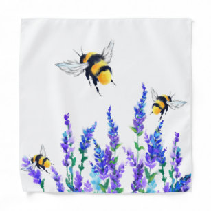 Spring Flowers and Bees Bandana