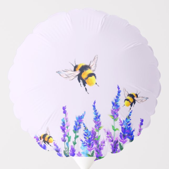Spring Flowers and Bees Flying Balloon (Front)