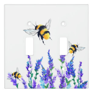 Spring Flowers and Bees Light Switch Cover