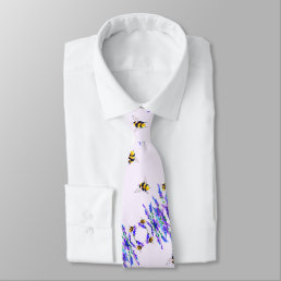 Spring Flowers and Bees Neck Tie
