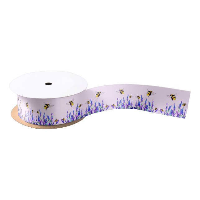 Spring Flowers and Bees Ribbon (Spool)