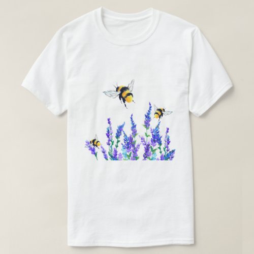 Spring Flowers and Bees T_Shirt