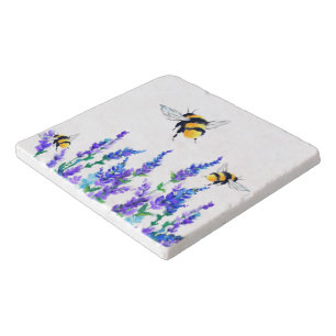 Spring Flowers and Bees Trivet