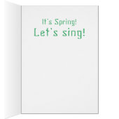 Spring Flowers and Blossom Cherry Tree Custom Text Cards (Inside (Right))