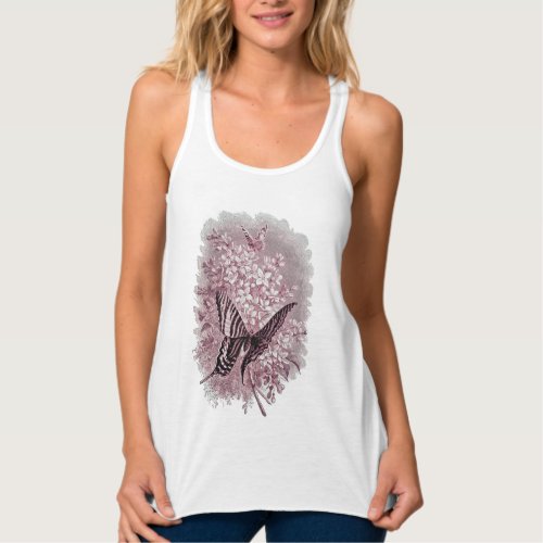 Spring Flowers and Butterflies Tank Top