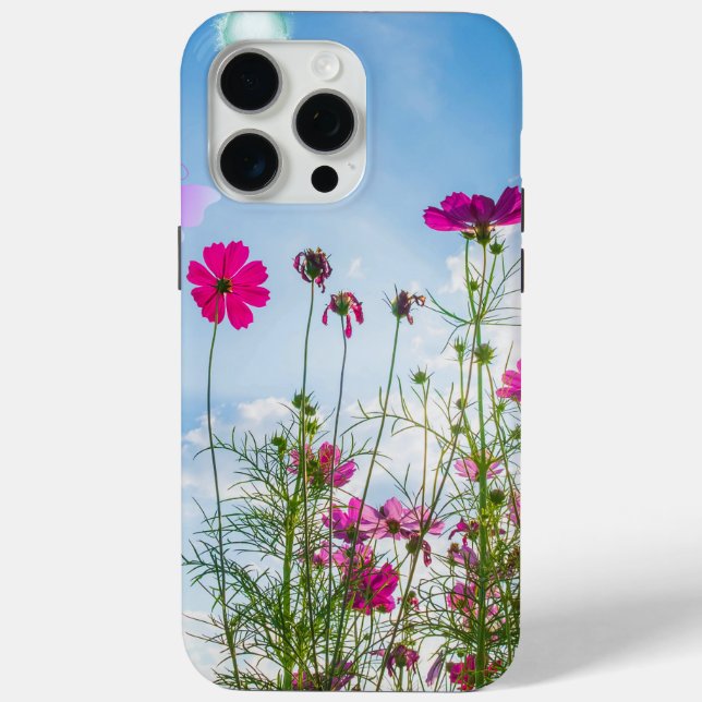 spring flowers and butterfly Case-Mate iPhone case (Back)