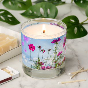 spring flowers and butterfly scented candle