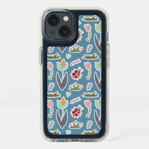 Spring Flowers and Ladybug Pattern Speck iPhone 13 Case