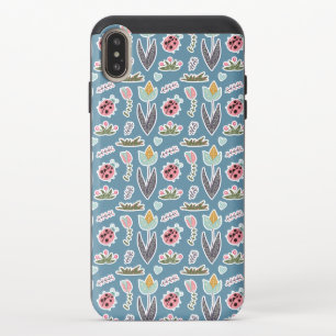 Spring Flowers and Ladybug Pattern iPhone XS Max Slider Case
