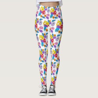Spring Flowers art by EelKat Leggings