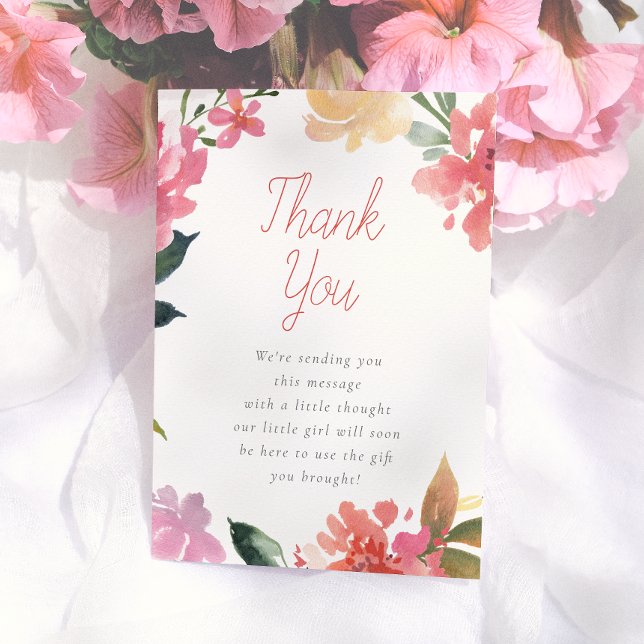 Spring Flowers | Baby Shower Thank You (Creator Uploaded)