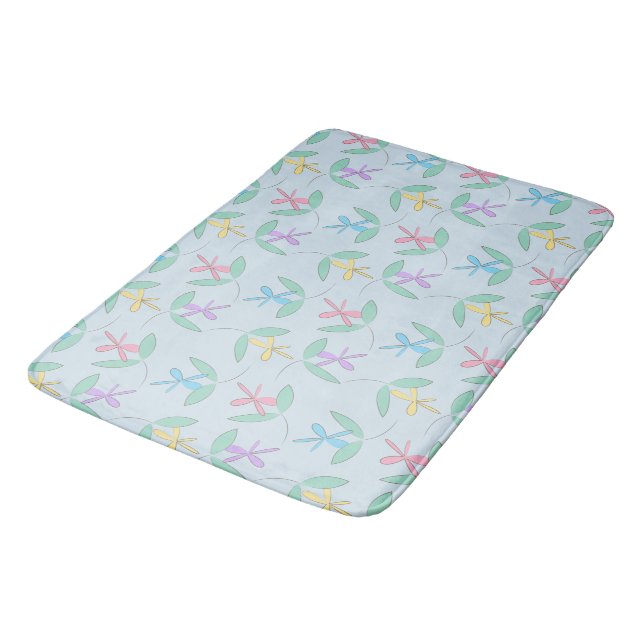 Spring Flowers Bath Mat (Angled)