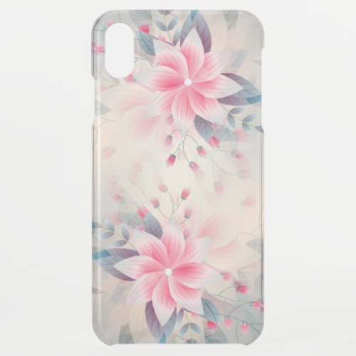 Spring Flowers Blossom Pink Watercolor iPhone XS Max Case