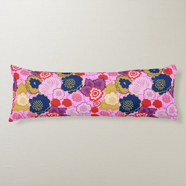 Spring Flowers Body Pillow (Front)