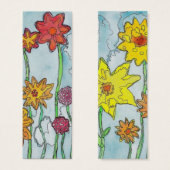 Spring Flowers Bookmark (Front & Back)