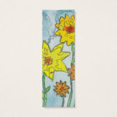Spring Flowers Bookmark (Back)