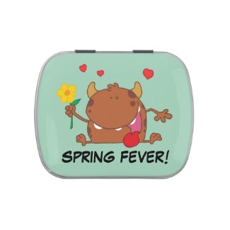 Spring Flowers Brown Monster Jelly Belly Tins