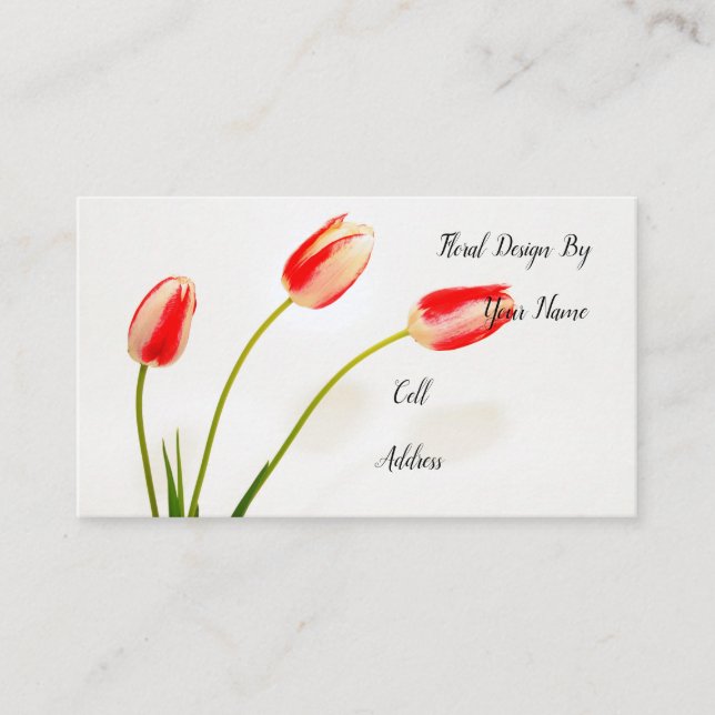 Spring Flowers Business Card (Front)