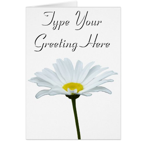 Spring Flowers Card Personalized Daisy Flower Cars