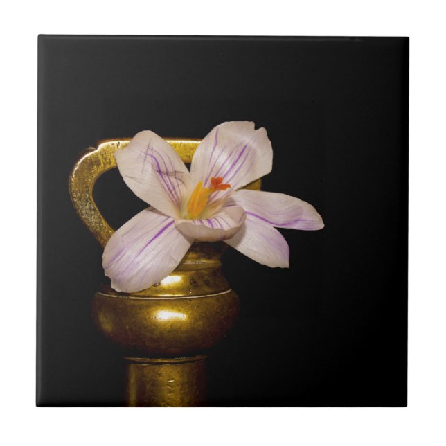 Spring Flowers Ceramic Tile (Front)