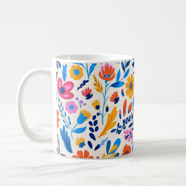 Spring Flowers Coffee Mug (Left)