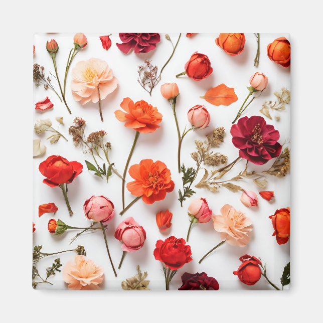 Spring flowers collection magnet (Front)