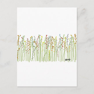 "SPRING FLOWERS" Collection Postcard
