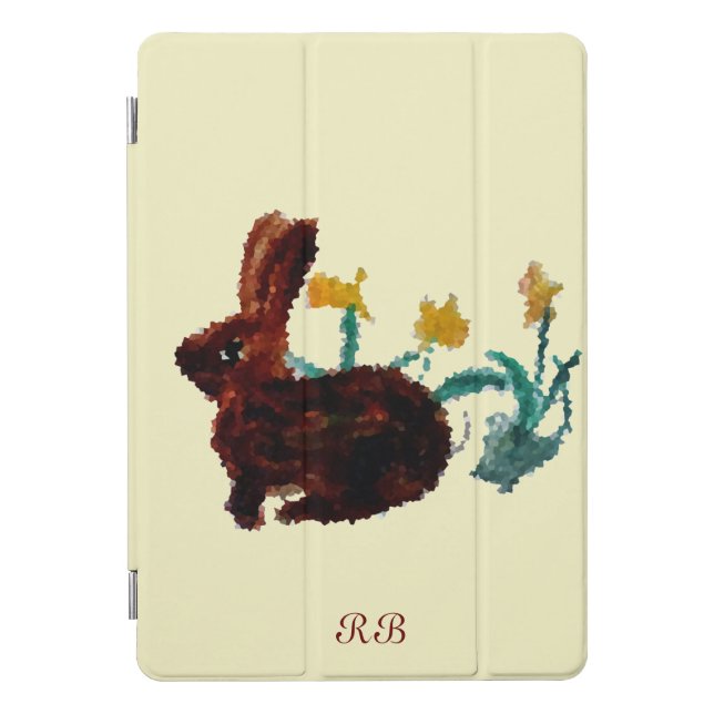 Spring Flowers Daffodils, Rabbit Custom iPad Pro Cover (Front)