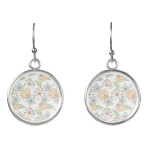 spring flowers earrings
