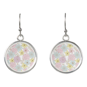 spring flowers earrings