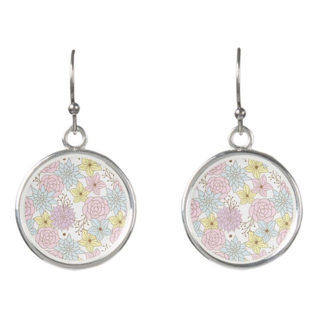 spring flowers earrings (Front)