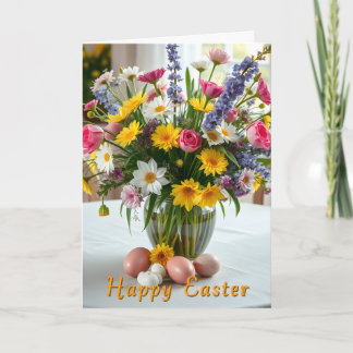 Spring Flowers Easter Card