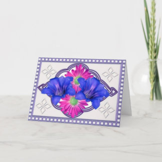 Spring Flowers - Easter Card