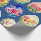 Spring Flowers Easter Eggs Wrapping paper (Corner)