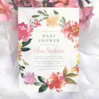 Spring Flowers | Elegant & Simple Girl Baby Shower