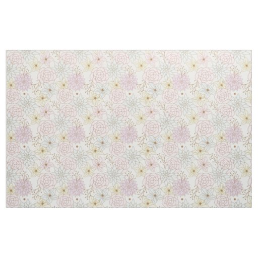 spring flowers fabric