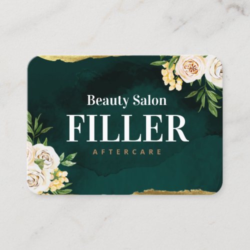 Spring Flowers Filler Aftercare Card