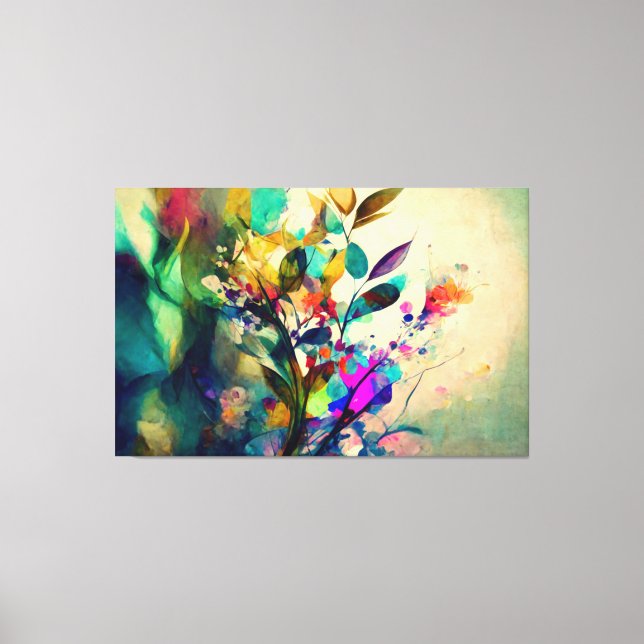 Spring Flowers, Floral Art, Flowers, Flower Art Canvas Print (Front)