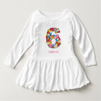 Spring Flowers Garden Six Girl 6th Birthday Party Dress