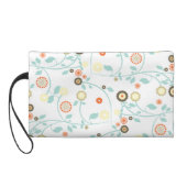 Spring flowers girly mod chic floral pattern wristlet purse (Back)