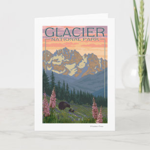 Spring Flowers - Glacier National Park, MT Card