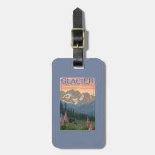 Spring Flowers - Glacier National Park, MT Luggage Tag