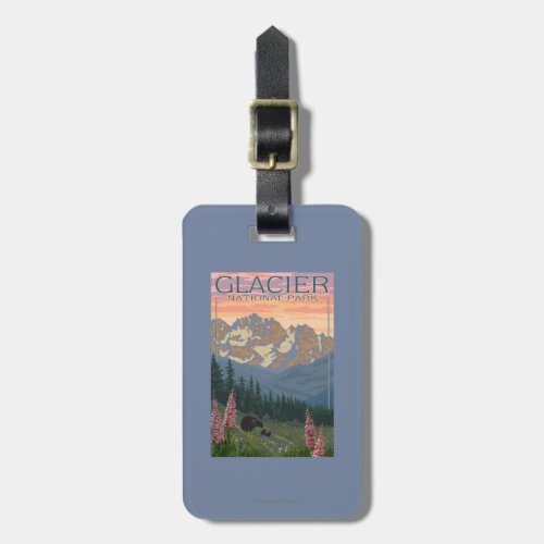 Spring Flowers _ Glacier National Park MT Luggage Tag