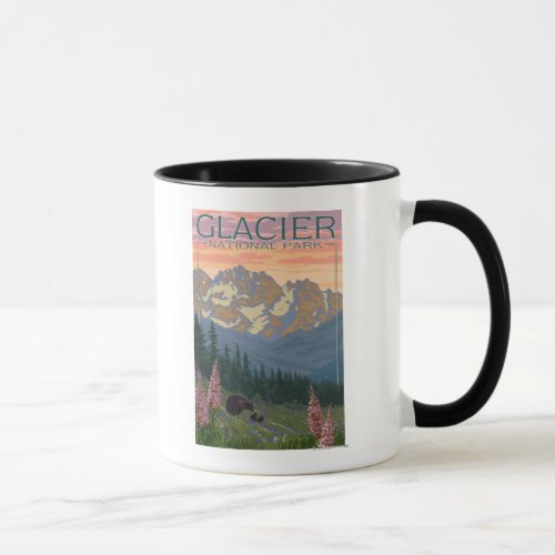 Spring Flowers _ Glacier National Park MT Mug